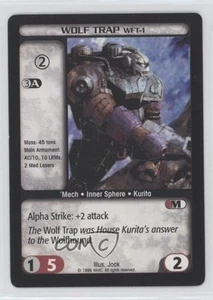 1996 Battletech CCG - Premiere Limited Wolf Trap WFT-1 e6j - Picture 1 of 3