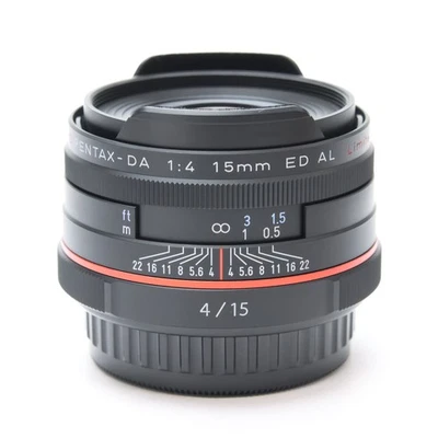 Pentax HD DA 15mm F/4 ED AL Limited Black (APS-C / K mount) -Near Mint- #246 - Image 1 of 4