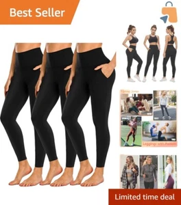 Squat-Proof High Waisted Leggings with Pockets - Perfect for Daily Wear - Picture 1 of 9