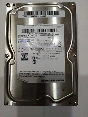 Samsung HD642JJ 640Gb, 7200rpm, 16MB, 3.5" SATA HDD - Image 1 of 2