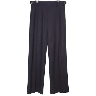 Tory Burch Pants Womens 6 Wool Blend Black Ankle Trouser Classic Preppy Office - Image 1 of 4