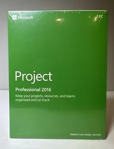 Microsoft Project Professional 2016 SKU H30-05451 SEALED Product Key - No Disc - Picture 1 of 11