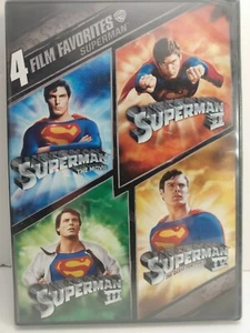 4 Film Favorites Superman Collection SEALED DVD 2008 Christopher Reeve - Picture 1 of 4