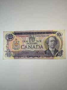 1971 Canada Ten Dollar Crow / Bouey Banknote - Picture 1 of 2