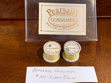 Pearsall's Gossamer Silk Threads - #20 Light Olive - Fly Fishing 