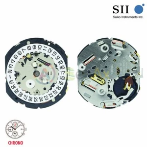 Movimento al quarzo Hattori YM62 cronografo con allarme Seiko-Epson - Picture 1 of 1