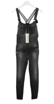 Diesel Jeide-Ne Jogg 0855Z Overall Damen Klein Schnurrhaare Hosenträger Neu Zip - Bild 1 von 4