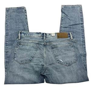 Todd Snyder Selvedge Jeans Mens 34 x 32 Denim Distressed Slim Button Fly 12.5oz - Picture 1 of 14