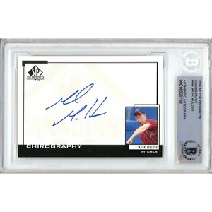 Mark Mulder Auto 2000 SP Top Prospects Chirography #MM Oakland A's Beckett Slab - Picture 1 of 7