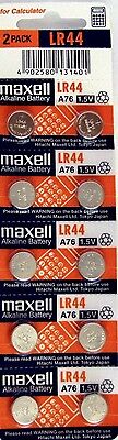 LR44 Maxell (10piece) LR44 MAXELL A76 L1154 AG13 357 Brand New Alkaline Battery  • 2.85$