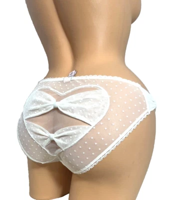 CALCINHA BIQUÍNI NOIVA VICTORIA'S SECRET SEXY "MELHOR METADE" RENDA BRANCA P - Imagem 1 de 3