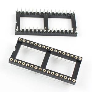 5Pcs 2.54mm Pitch 32 Pin DIP Round Pin Solder Type IC Socket Adaptor Wide - Picture 1 of 5