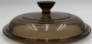Couvercle de pot en verre marron transparent 6,5" Pyrex (6" ID x6,5" OD) - Photo 1/3