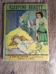SLEEPING BEAUTY 1st Edition 1933 BLUE RIBBON PRESS POP-UP HAROLD LENTZ - Picture 1 of 9