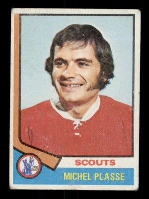 1974-75 TOPPS HOCKEY #257 MICHEL PLASSE KANSAS CITY SCOUTS - Image 1 of 2
