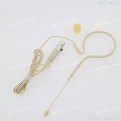 Beige Face mouth Microphone for SHURE Wireless Headset Mics System 4Pin XLR mini - Image 1 of 4