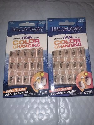 **LOOK** 2 Packs of Broadway Diva Color Changing Nails #54364 BCFD03 (Sunset) - Image 1 of 4