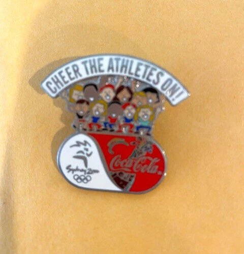SYDNEY OLYMPICS PIN CHEER THE ATHLETES PEOPLE CHILDREN OF THE WORLD COCA COLA - Image 1 of 1