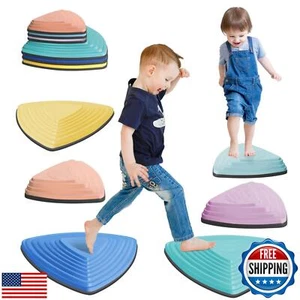 Stepping Stones for Kids Non-Slip Balance River Stones Toys Promoting Childre - Picture 1 of 5