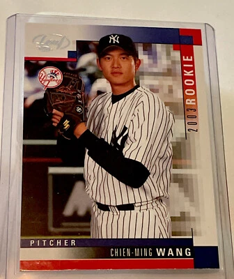 2003 Leaf ROOKIE RC Card # 325 CHIEN-MING WANG NEW YORK YANKEE NM-MT - Image 1 of 3