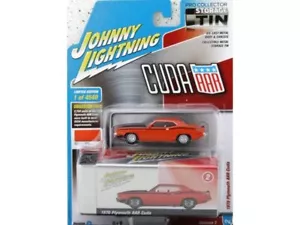 PLYMOUTH AAR Cuda - 1970 - arancione - Johnny Lightning 1:64 - Foto 1 di 6