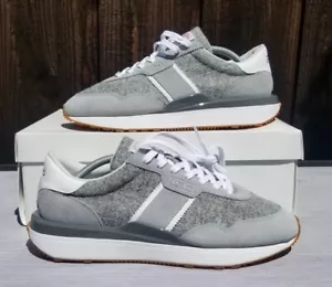 Polo Ralph Lauren Train 89 Harris Tweed Suede Wool Low-Top Sneakers - Picture 1 of 7