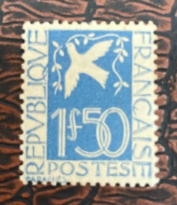 KAPPYSSTAMPS FRANCE #294 1934 DOVE & OLIVE BRANCH MINT NH  GS1693 Foto 1 de 2