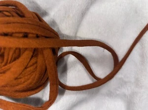 5.5 yards non stretch rust brown cord cording spaghetti string 1/4” - Picture 1 of 2