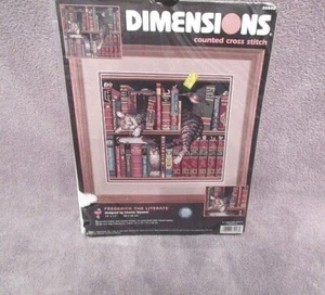 Kit de punto de cruz contado dimensiones 35048 Frederick el alfabetizado Charles Wysocki - Imagen 1 de 8