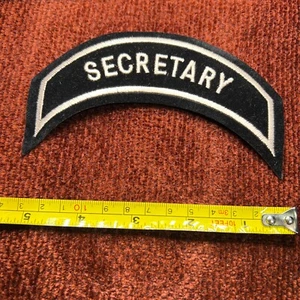 ⭐0180-HARLEY OWNERS GROUP HOG SECRETARY CHAPTER OFFICERS PATCH - Picture 1 of 1