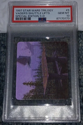 1997 STAR WARS TRILOGY SE 3-D #5 VADERS SHUTTLE LIFTS POP 9 PSA 10 GEM MINT - Image 1 of 2