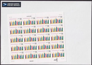 Scott #3118 1996 Hanukkah Full Sheet of 20 Stamps - Sealed White - Picture 1 of 2