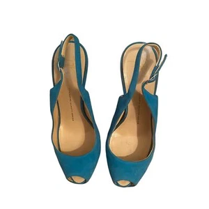 Tacones Stilleto Giuseppe Zanotti Turquesa Gamuza Talla 39 - Imagen 1 de 7