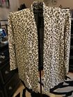 JONES NY Women's Cotton Blend Cardigan OPEN SWEATER JACKET-Cheetah -Size 2X- NWT