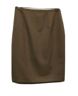 Falda lápiz Classiques Entier beige pura lana forrada hasta la rodilla talla 4 Sanyo Foto 1 de 4