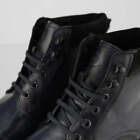 Base London PANZER Mens  Leather Casual Lace-Up  Boots Blue