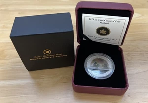 2013 Kanada 25 ¢ Stockente farbige Münze mit OGP & COA - Bild 1 von 7