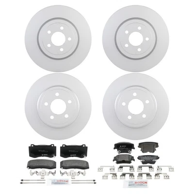 Kit de pastillas de freno y rotor semimetálicos Bosch QuietCast para Dodge 05-23 Foto 1 de 4