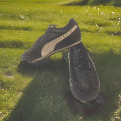 Zapatillas Puma Roma para niños pequeños talla 2,5 C blancas y negras Foto 1 de 4