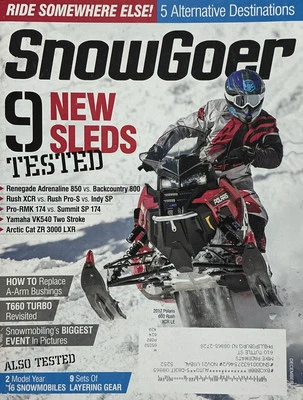 Snow Goer Magazine December 2016 Polaris Arctic Cat Renegade Rush XCR Snowmobile - Image 1 of 4