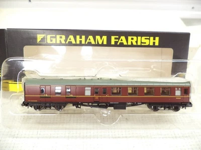 Graham Farish 374-187 N-Gauge Brake Second Corridor Coach, BR Maroon - Image 1 of 2