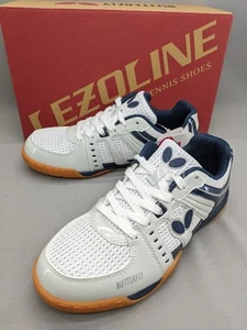 Butterfly Table Tennis Shoes Lezoline Unizes NAVY UNISEX Size US 5 New with box - Picture 1 of 11