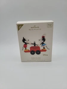 Hallmark Keepsake Ornament 2008 Riding the Rails mickey Minnie  - Picture 1 of 11
