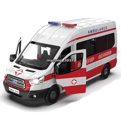 1:35 Ford Transit Modellauto Krankenwagen Zink Legierung Spielzeug fur Jungen - Bild 1 von 4