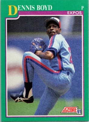 1991 Score Dennis Boyd Montreal Expos #202 - Image 1 of 2