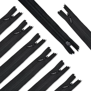 45 PCS Black 21.5 Inch 3 Nylon Invisible Zippers Bulk, Tailor Sewing Craft - Picture 1 of 7