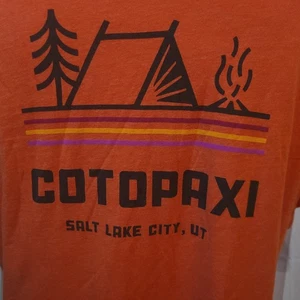 Camiseta para hombre Cotopaxi XL - Salt Lake City Utah - Naranja - Mezcla de algodón orgánico - Imagen 1 de 10