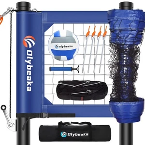 Outdoor Professional Volleyball Net Set System for Backyard Beach with 2" Adj... - Picture 1 of 7