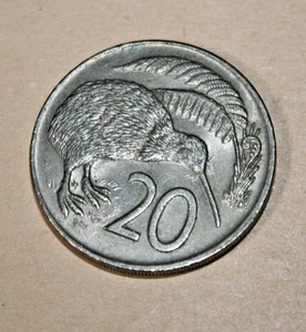New Zealand 20 Cent, 1973, Ø 28,5 mm, Nickel, Elisabeth II, SS - Neu Seeland - Bild 1 von 2