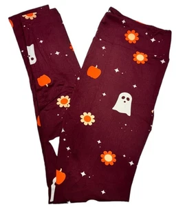 TWEEN LuLaRoe Leggings ~ GHOSTS, APPLES & FLOWERS ~ HALLOWEEN; Sizes 00-0 - Picture 1 of 3